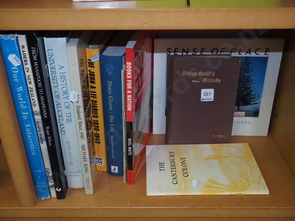 shelf of NZ books Image 1++