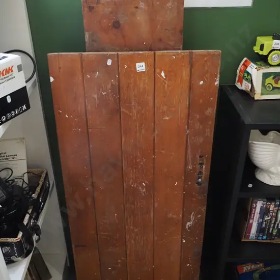 vintage wooden trestle table