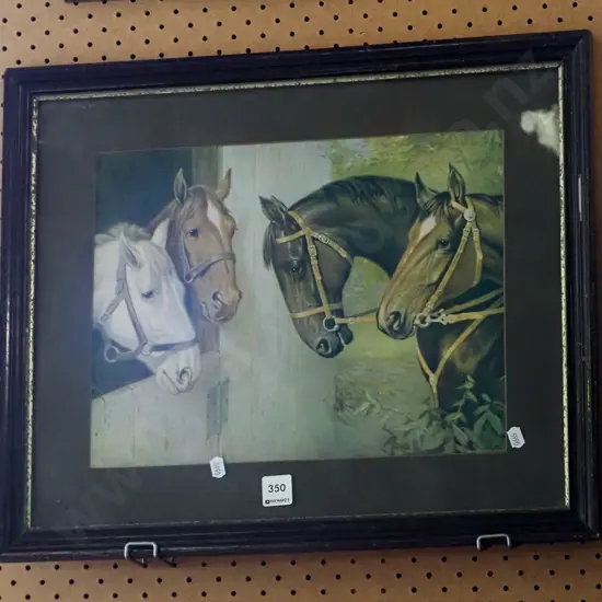 framed print - horses