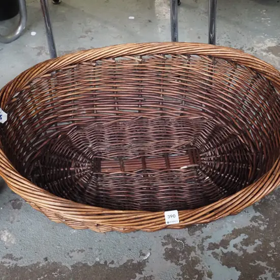 cane dog basket