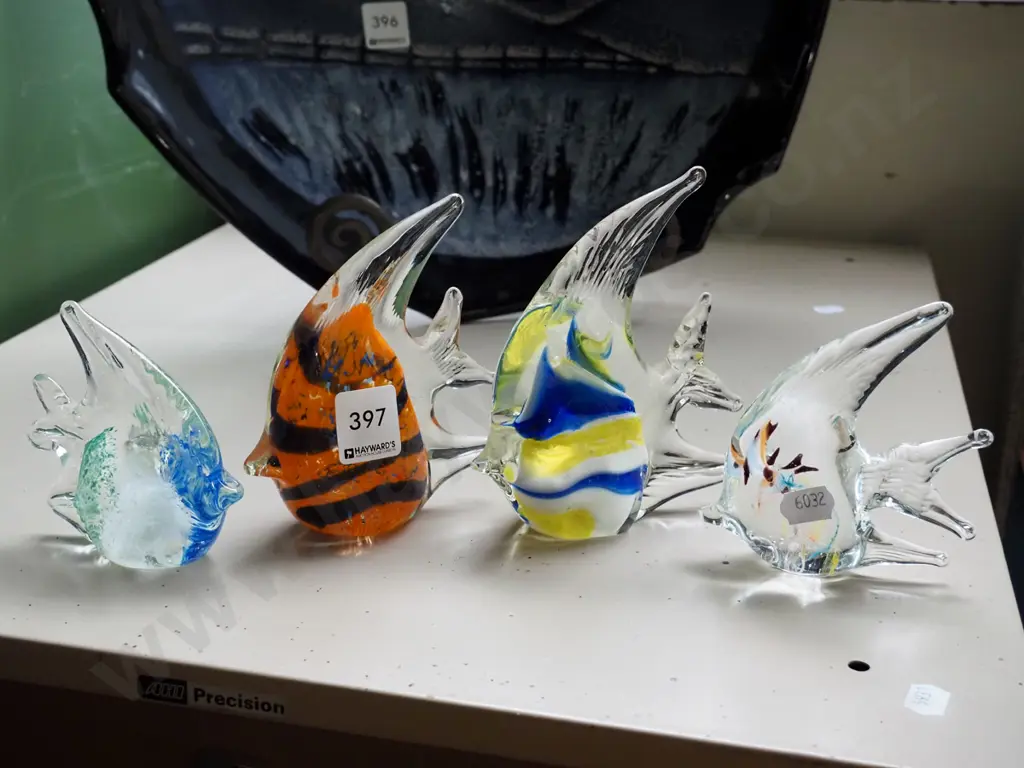 4x glass tropical fish Tallest H-130 Image 1++