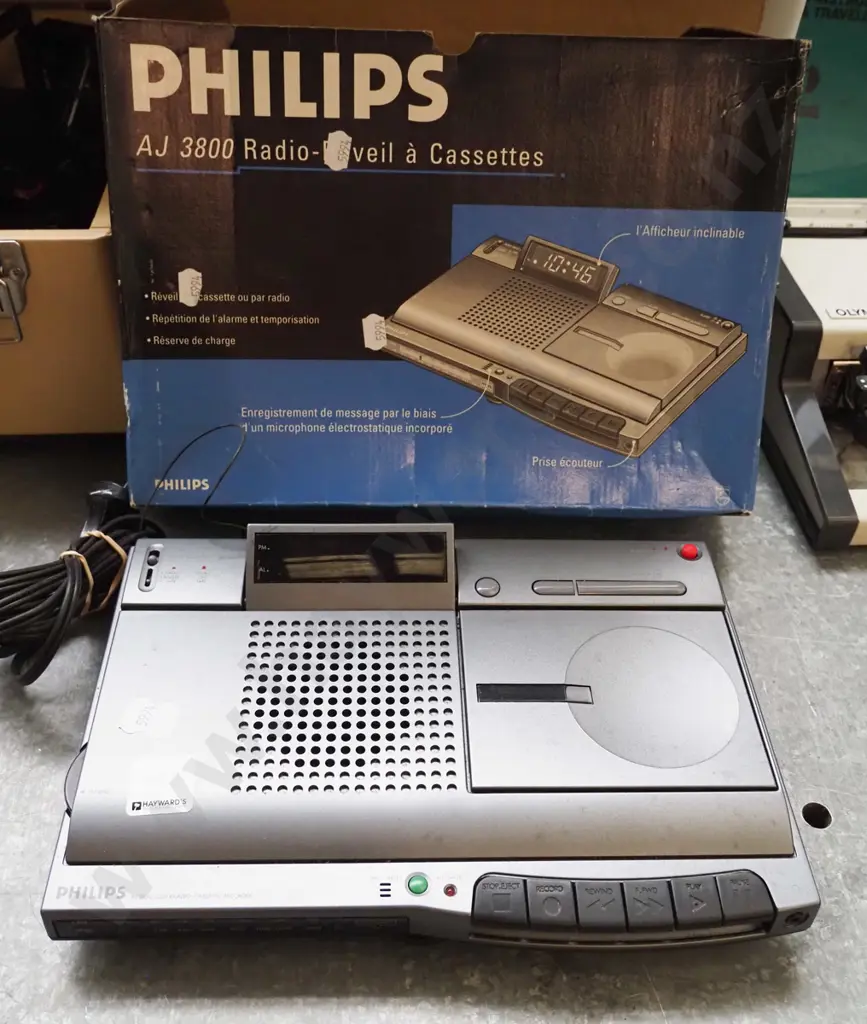 Philips radio cassette alarm clock Image 1++