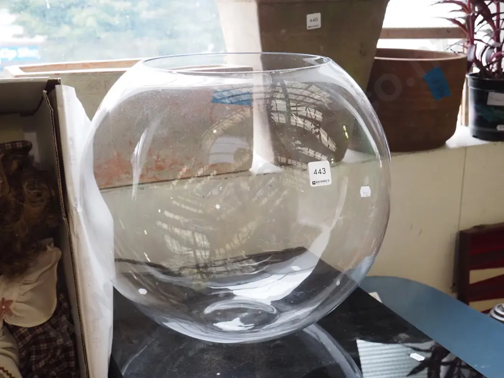 large glass bowl H-350  Image 1++