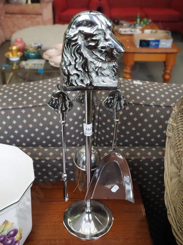 chrome dog themed fireside set Image 1++