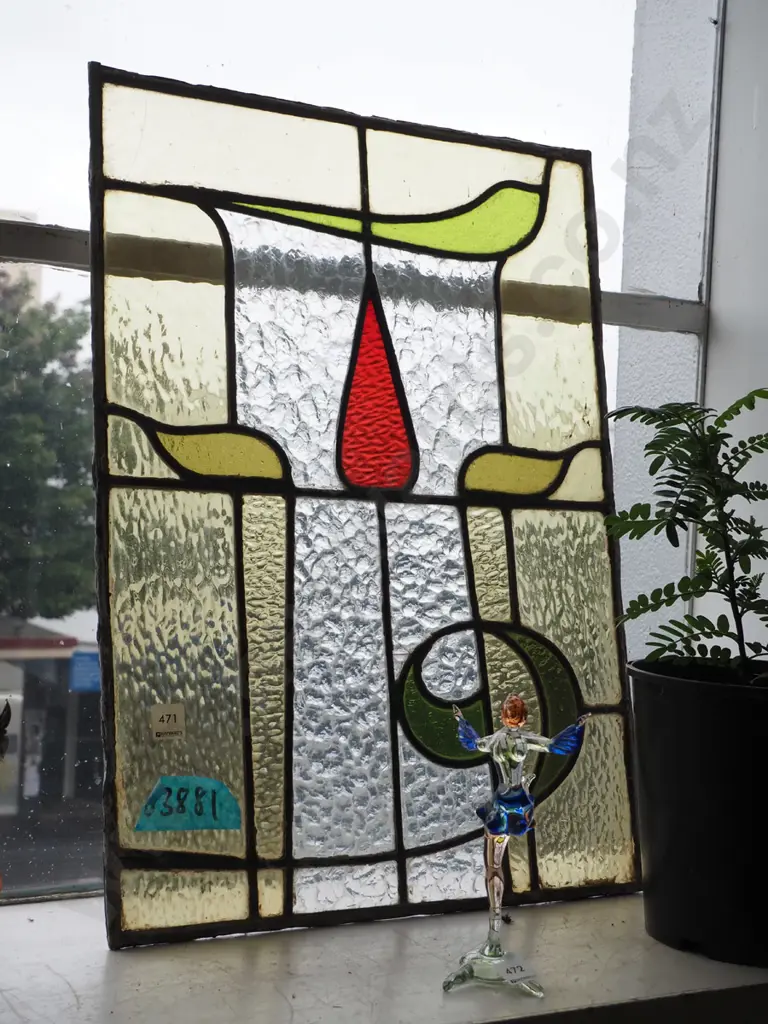 leadlight window pane H-640 W-470 Image 1++