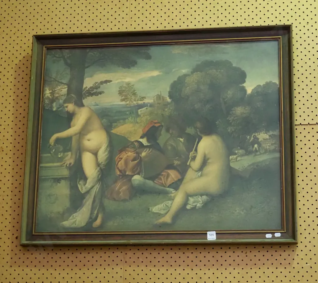 framed print - classical scene Image 1++