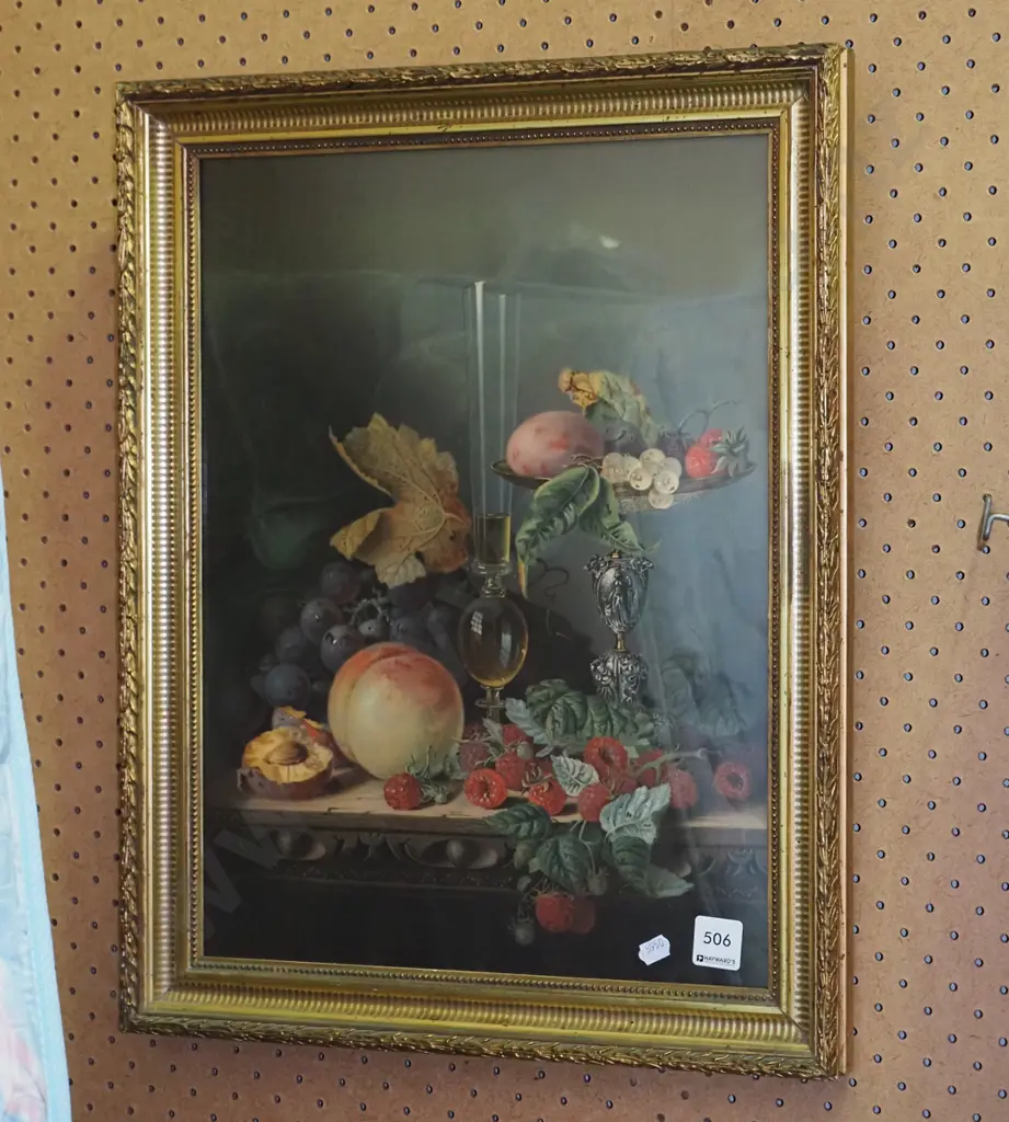 gilt framed print - still life fruit Image 1++
