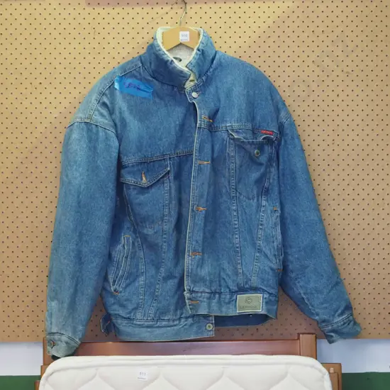 large denim/sheepskin jacket