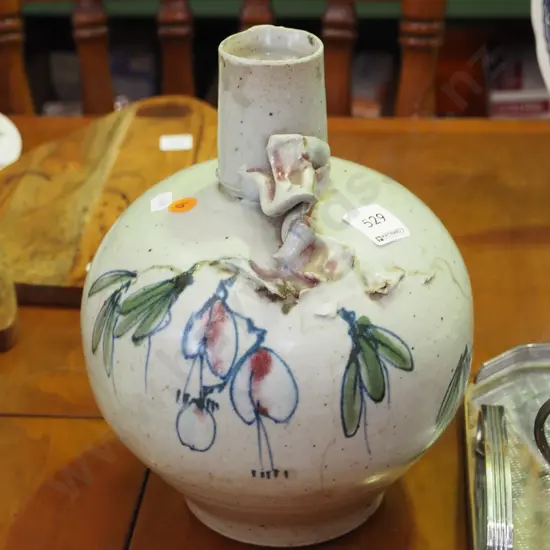 Neil Grant pottery flask - repair to top