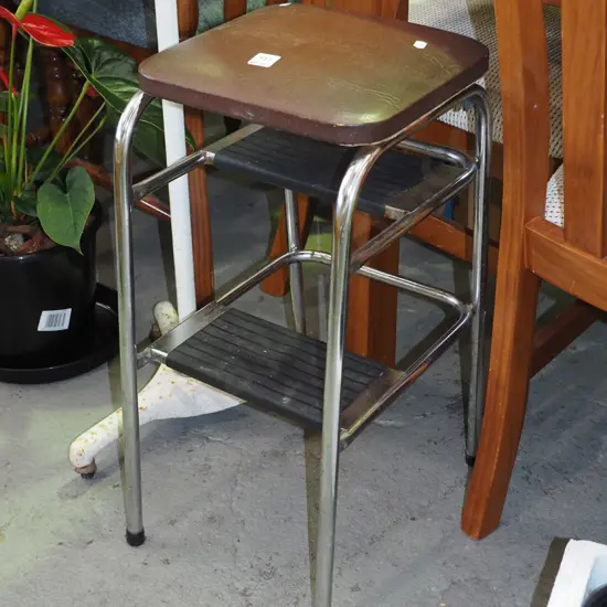 vinyl upholstered kitchen seat/step stool