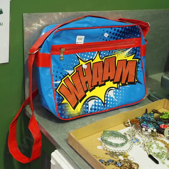 comic book themed holdall
