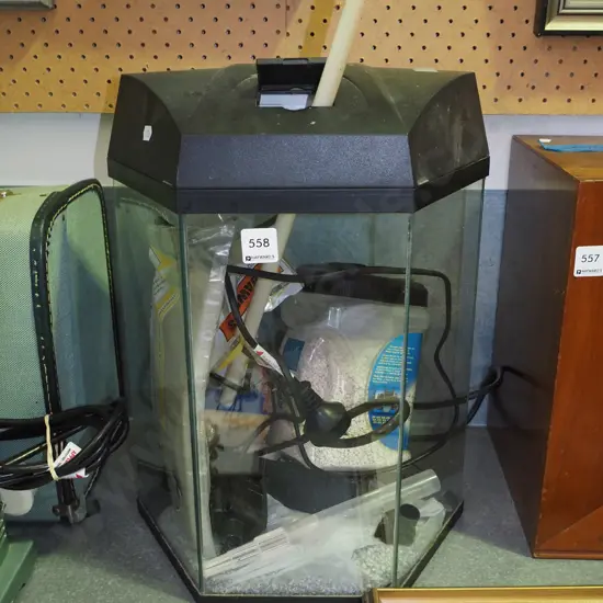 octagonal aquarium and accessoreis