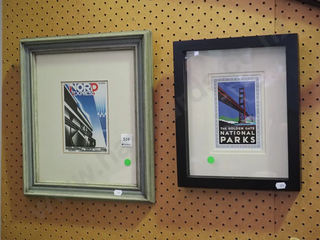 2x reproduction tourist advertising prints Image 1++