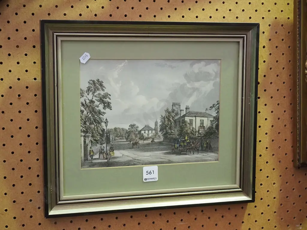 framed print - Victorian street scene Image 1++