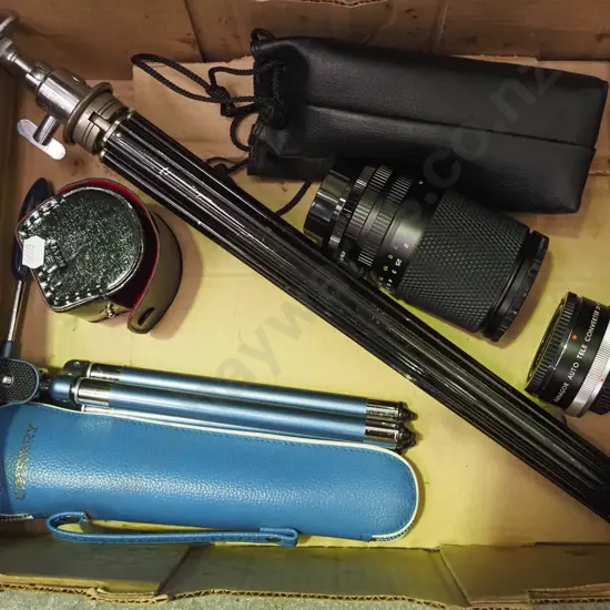 tripods, camera lens