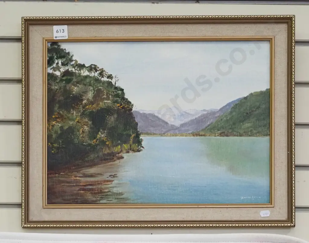framed print -  lake and mountain scene Image 1++
