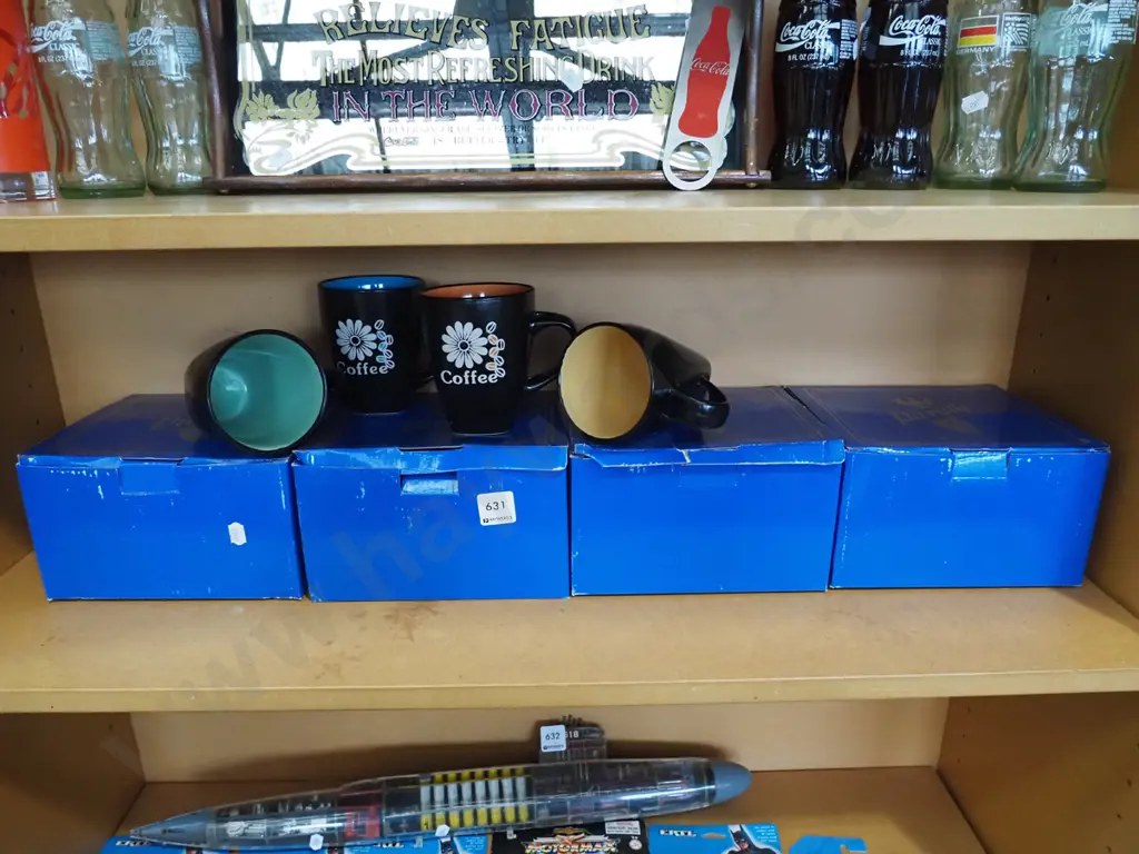 4x boxes of 4 as-new coffee mugs Image 1++