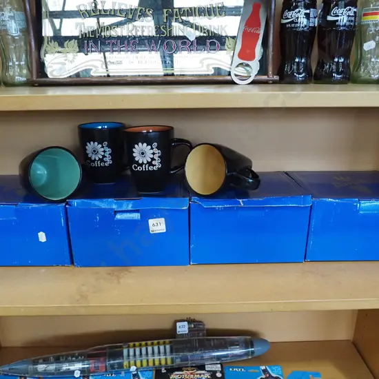 4x boxes of 4 as-new coffee mugs