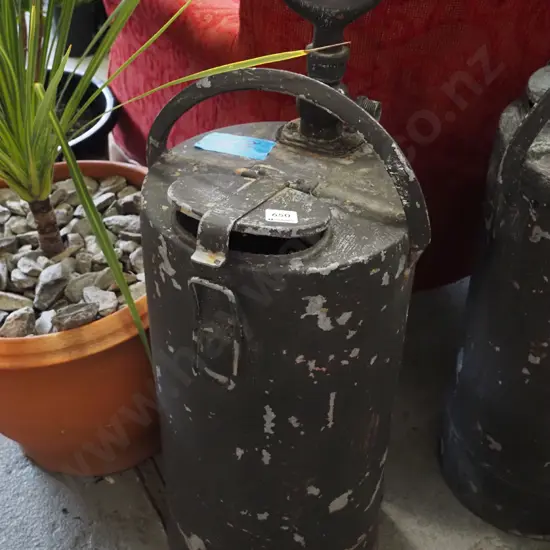 painted stirrup pump fire extinguisher