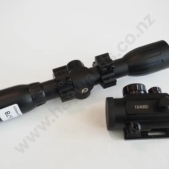 2x rifle scopes