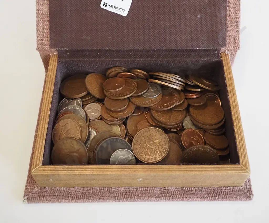 box; various coins Image 1++