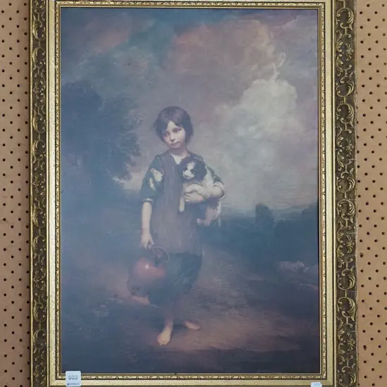gilt framed Gainsborough print