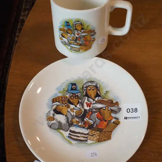 Wombles cup and plate