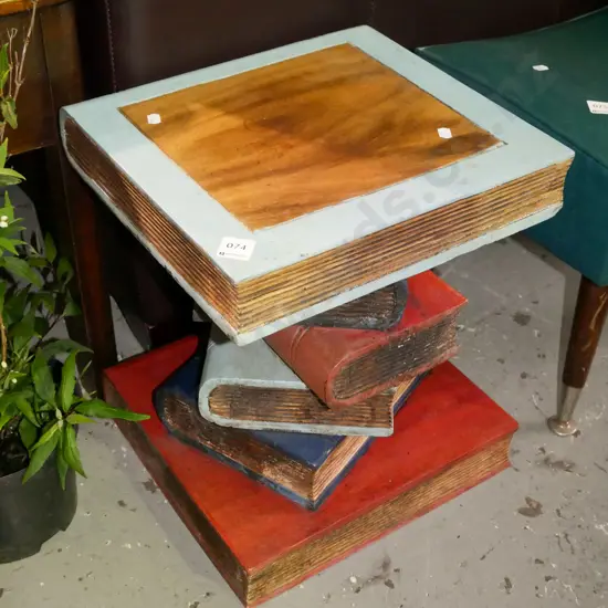 novelty book themed end table