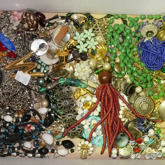 box of costume jewellery