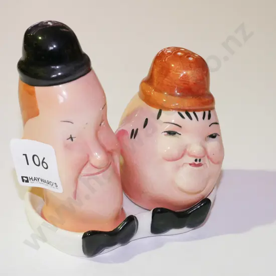 Laurel and Hardy salt and pepper set