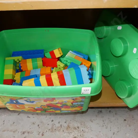 tub of Duplo blocks