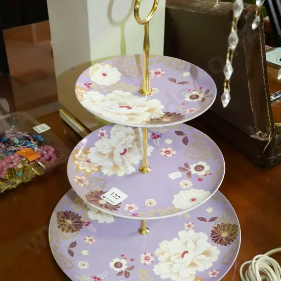 3 tier cake plate