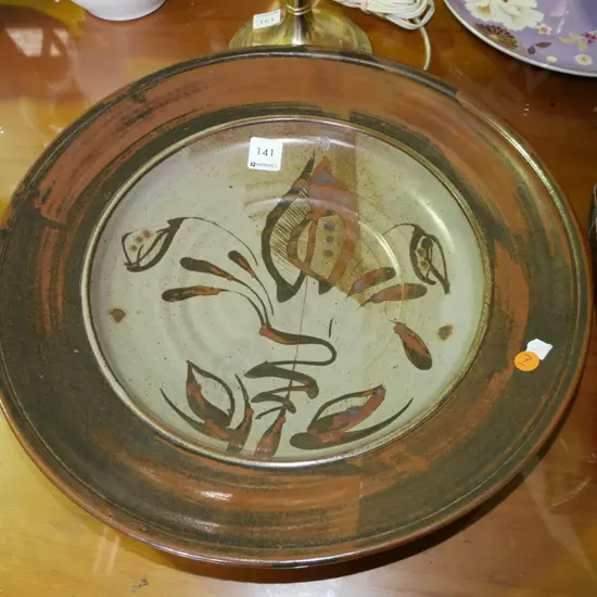 large studio pottery bowl Diam-380