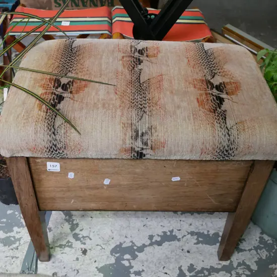 beech restorer's piano stool