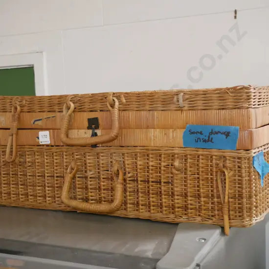 vintage picnic hamper - some damage inside