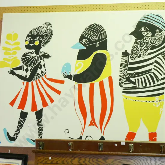 large boxed  Marimekko fabric print