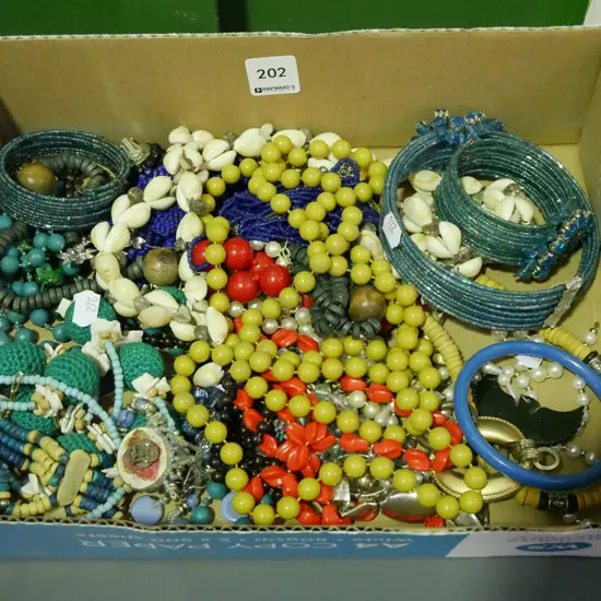 box of costume jewellery
