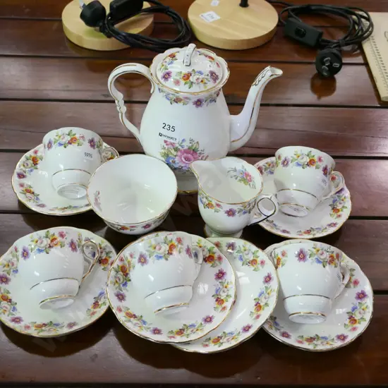 Royal Staffordshire coffee set - missing 1 cup