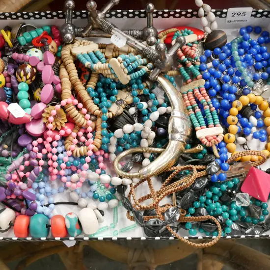 box of costume jewellery