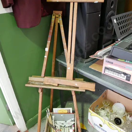 vintage wooden easel