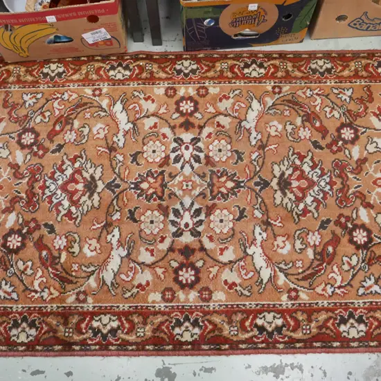 edged floral floor mat L-1570 W-1100