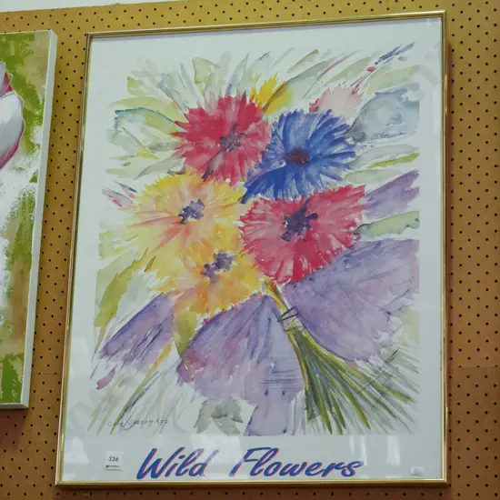 framed print - wild flowers