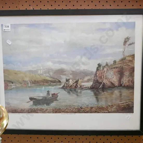 framed historic print - Broad Bay