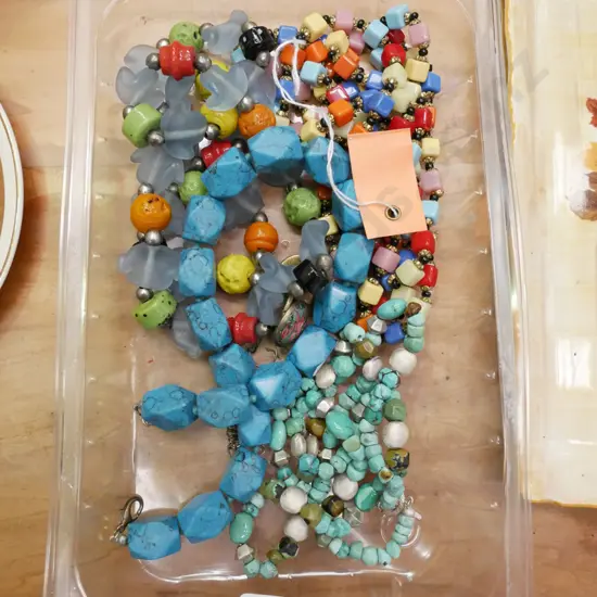 tray of costume jewellery