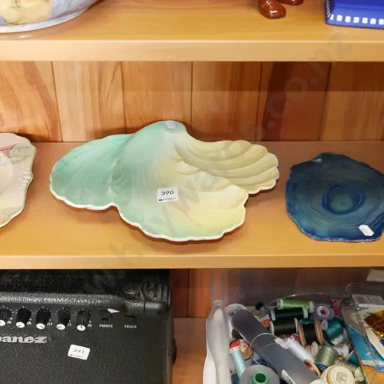 Royall Winton leaf plate, Doulton bowl etc