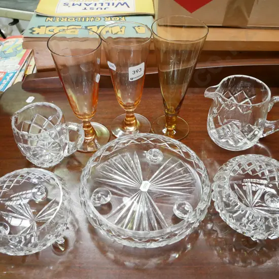 parfait glasses, bowls, jugs