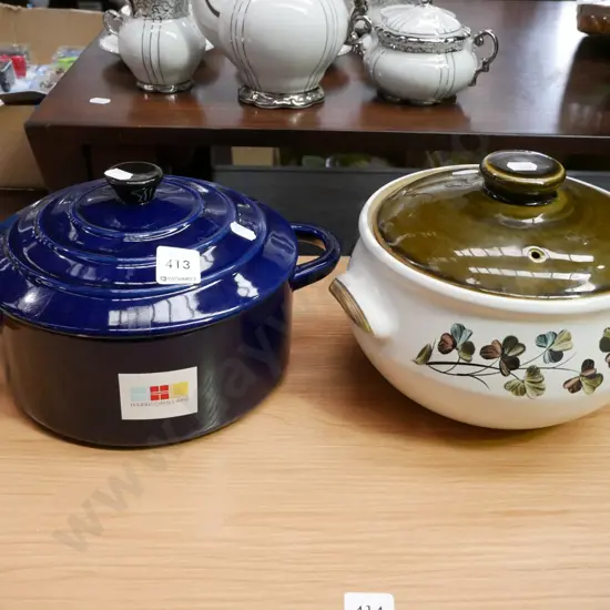 as-new Harris & Lane casserole, Denby casserole