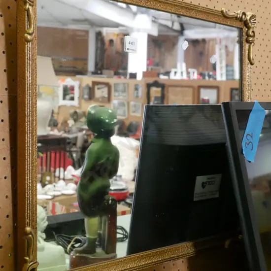 gilt framed wall mirror