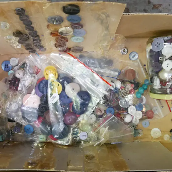 box of buttons