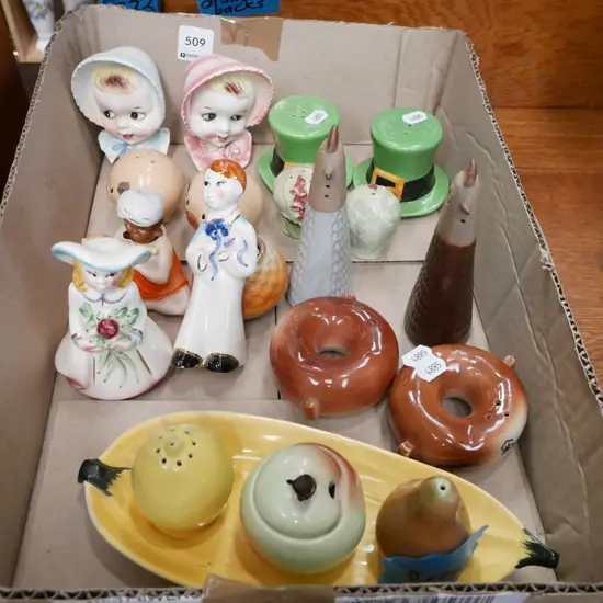 box of novelty salt and peppers